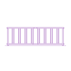 Fixtures Bicycle Parking Grid Bike Rack Single Sided Extended Svg Line Art, Free Vectors File
